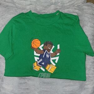 Adidas Green Kids Lego Basketball Graphic T-Shirt